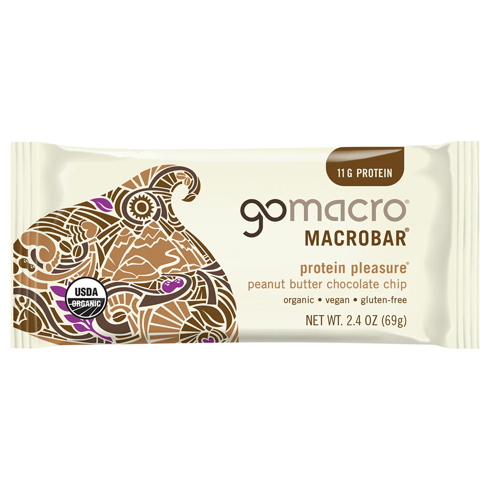 GoMacro 11g Protein Macrobar - Peanut Butter Chocolate Chip, 2.4 oz