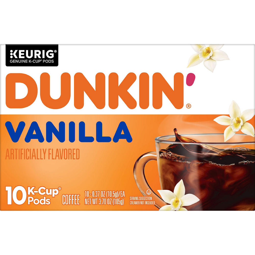 Dunkin' Vanilla Single Serve Coffee K Cups, 10 ct