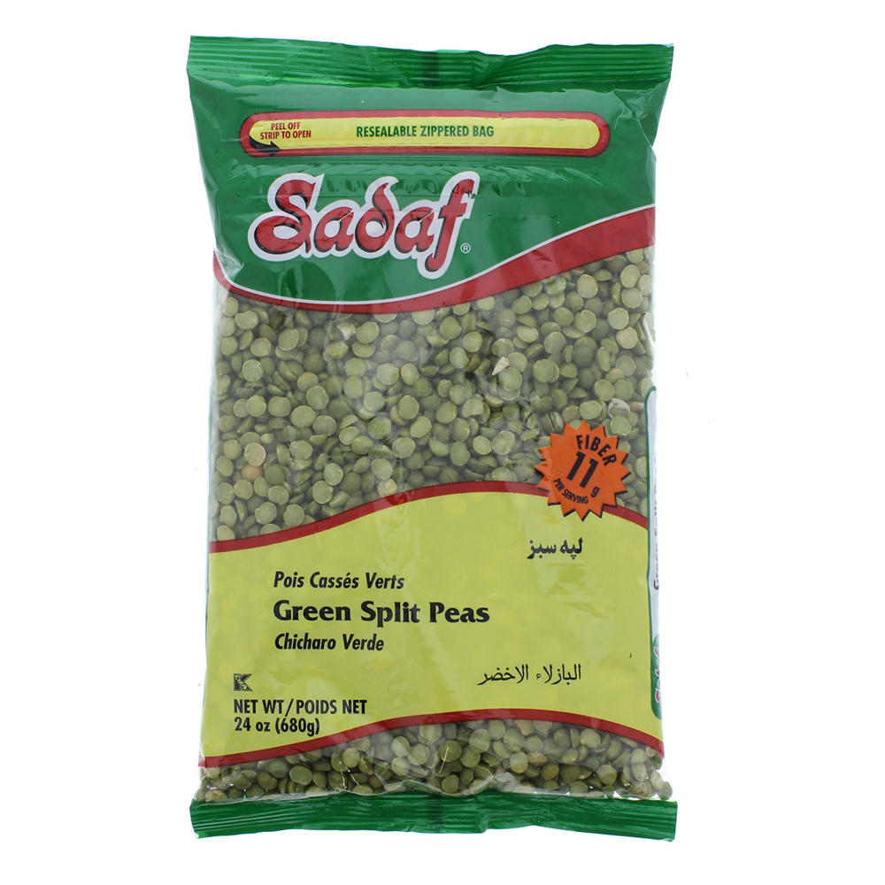 Sadaf Green Split Peas, 24 oz