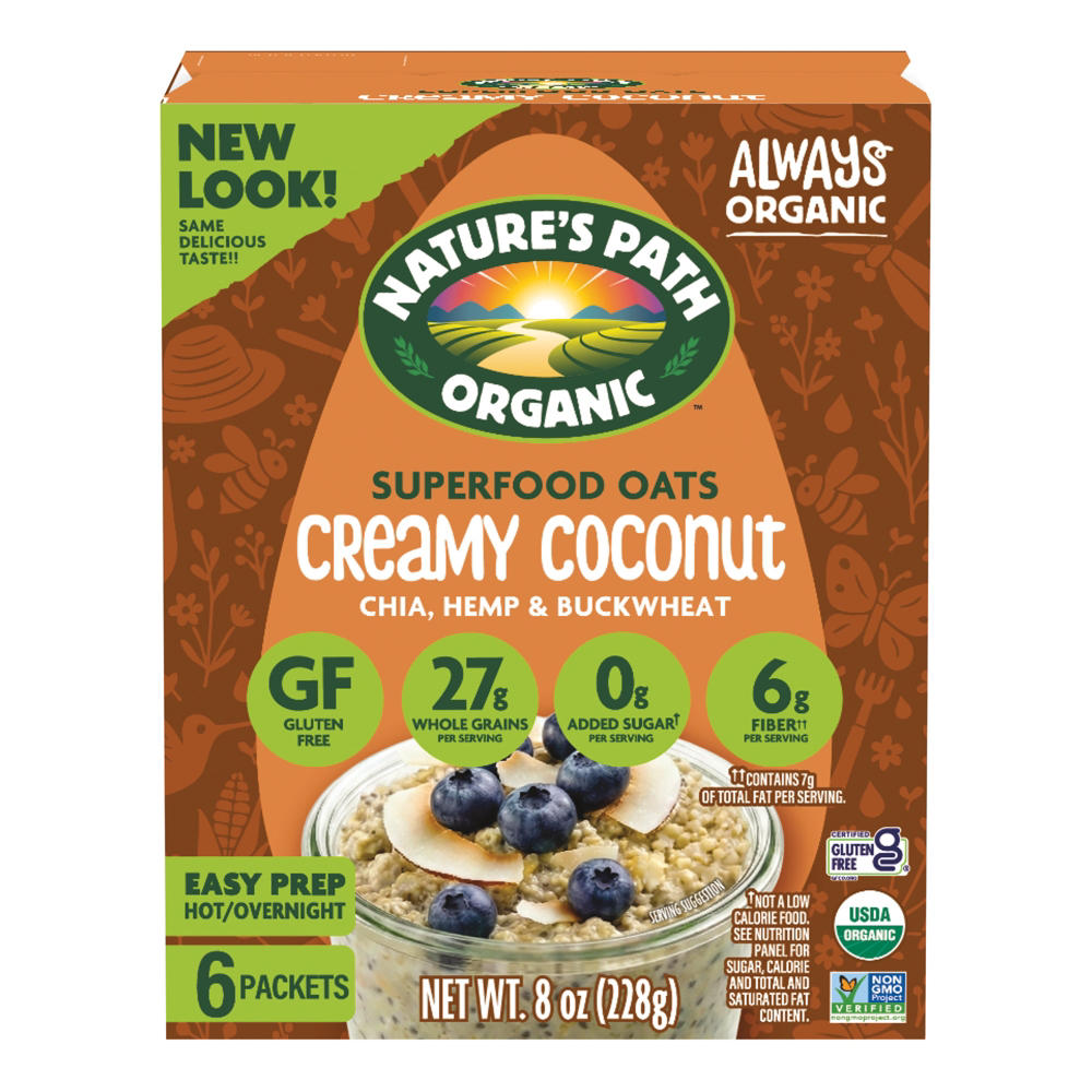 Nature's Path Superfood Oats - Creamy Coconut, 6 ct