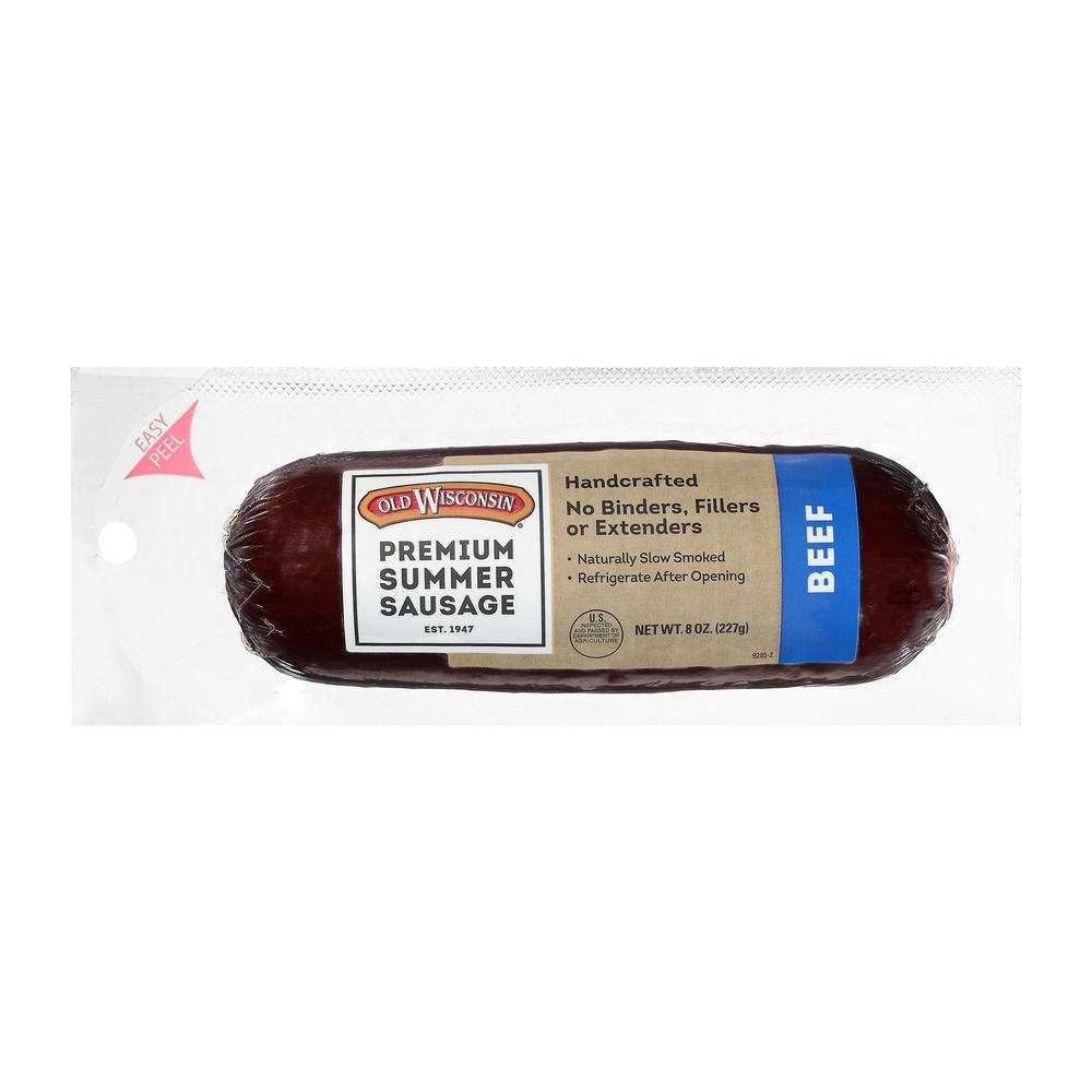 Old Wisconsin Premium Beef Summer Sausage, 8 oz