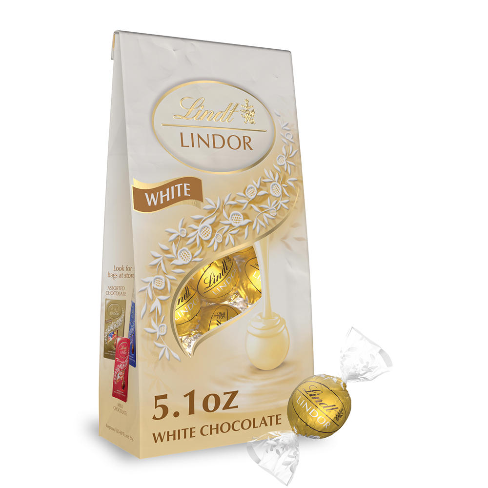 Lindt Lindor White Chocolate Truffles, 5.1 oz