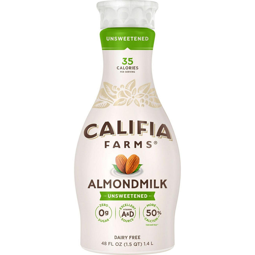 Califia Farms Dairy Free Unsweetened Almond Milk, 48 oz