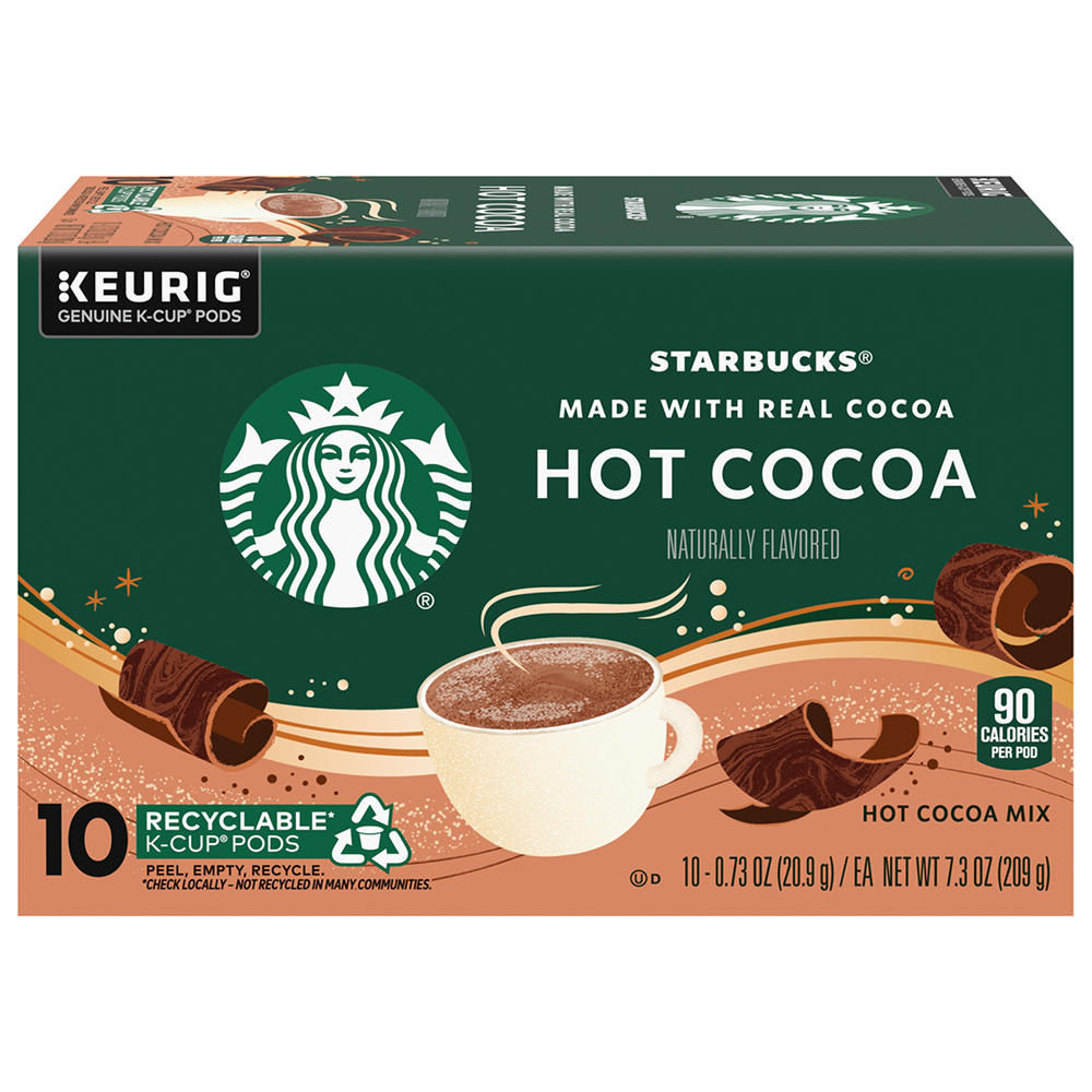 Starbucks Classic Hot Cocoa Single Serve K Cups, 10 ct