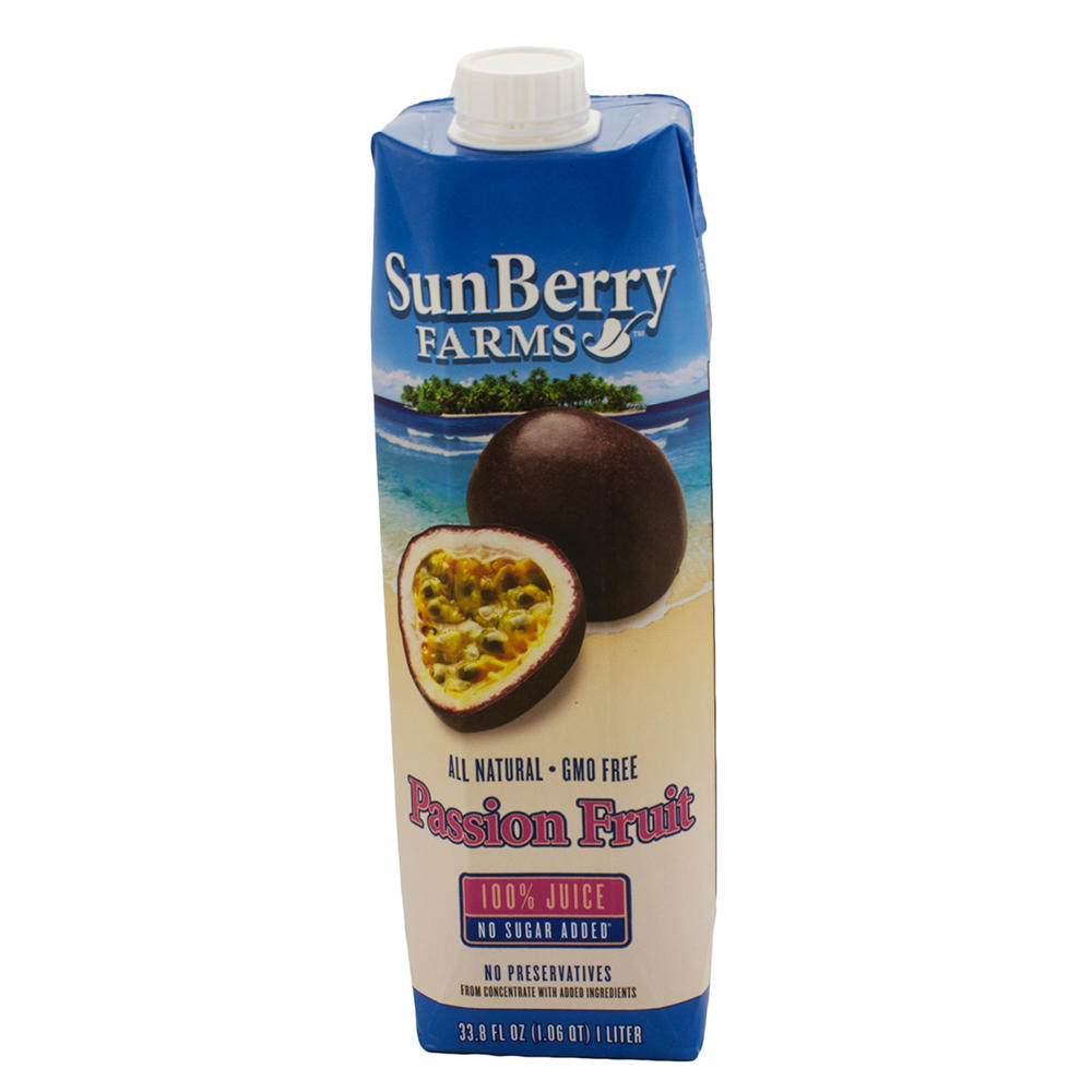 SunBerry Farms 100% Passion Fruit Juice, 33.8 oz
