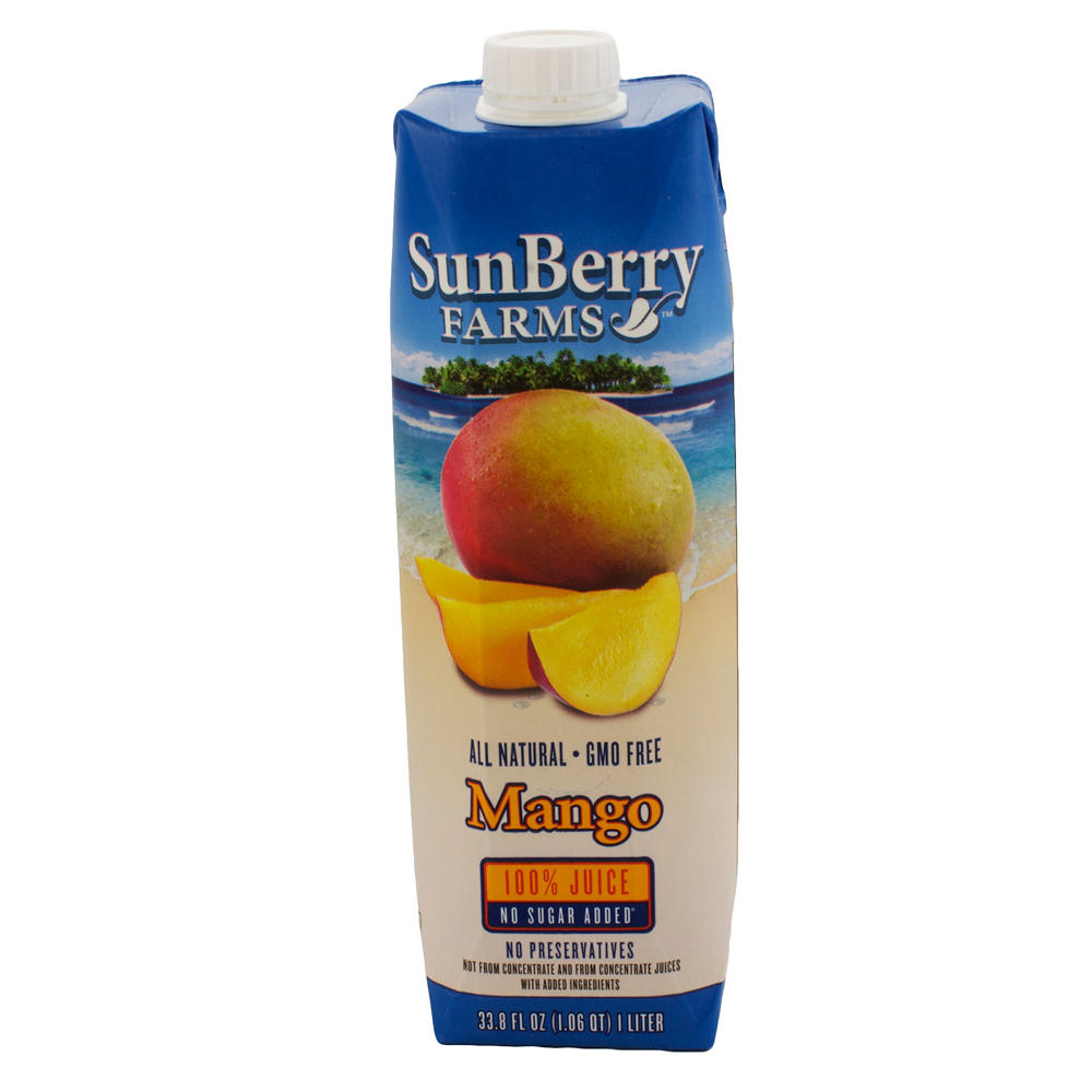 SunBerry Farms 100% Mango Juice, 33.8 oz