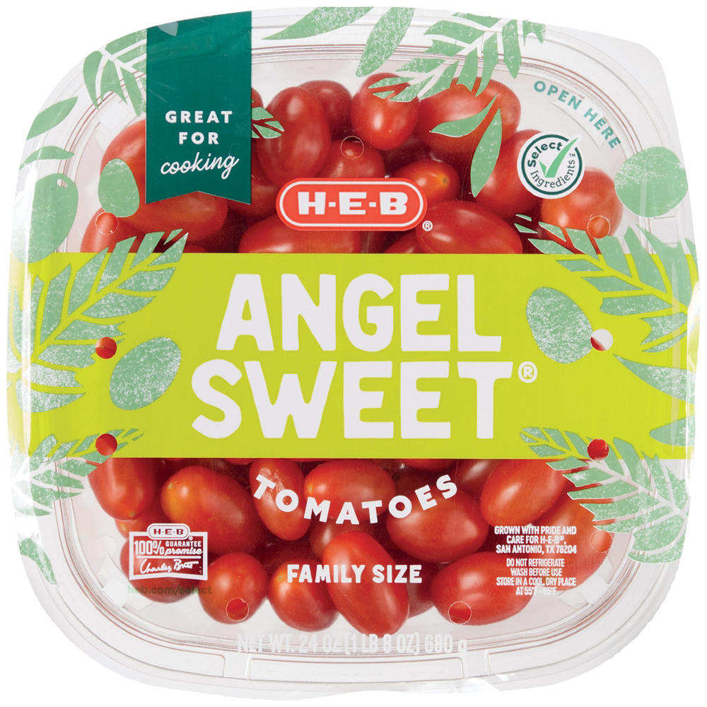 H-E-B Fresh Angel Sweet Tomatoes - Family-Size, 24 oz