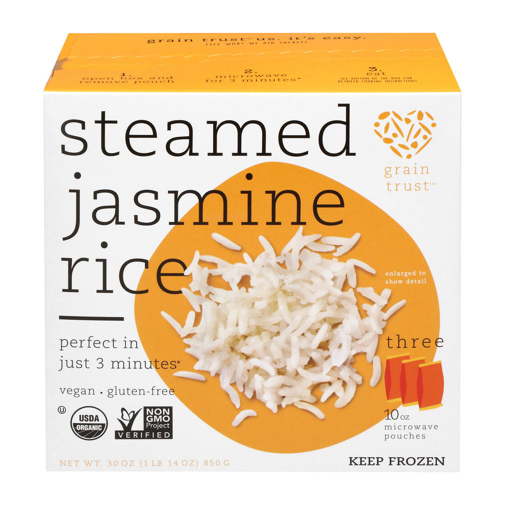 Grain Trust Steamed Jasmine Rice, 30 oz
