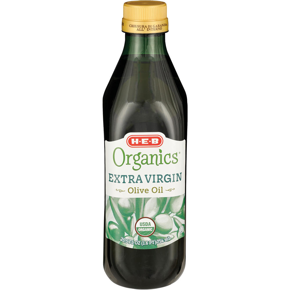 H-E-B Organics Extra Virgin Olive Oil, 25.5 oz