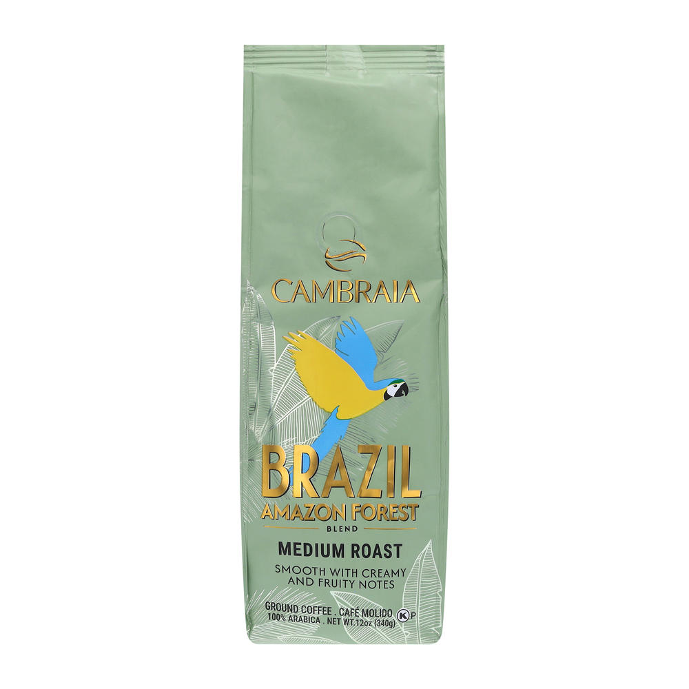 Cambraia Brazil Amazon Forest Blend Medium Roast Ground Coffee, 12 oz