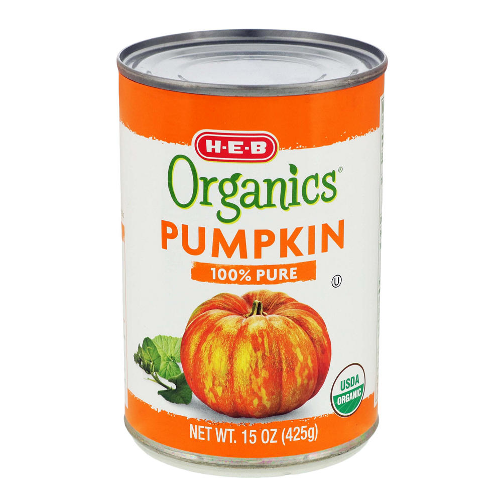 H-E-B Organics 100% Pure Pumpkin, 15 oz