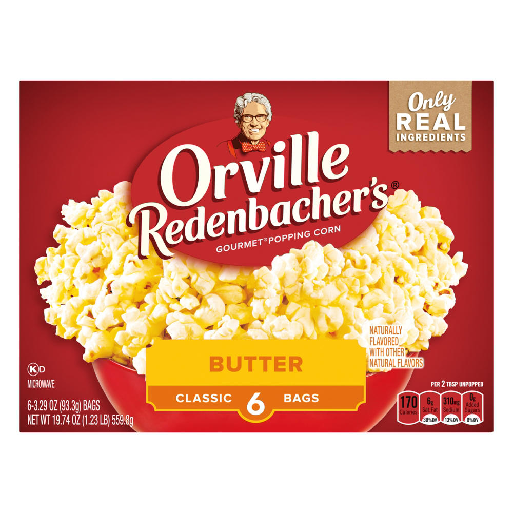 Orville Redenbacher's Butter Microwave Popcorn, 6 ct