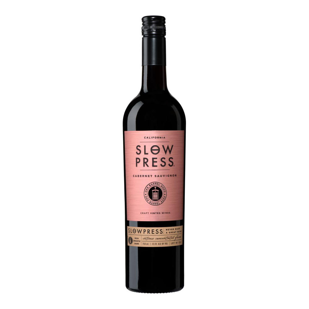 Slow Press Cabernet Sauvignon California Red Wine, 750 mL