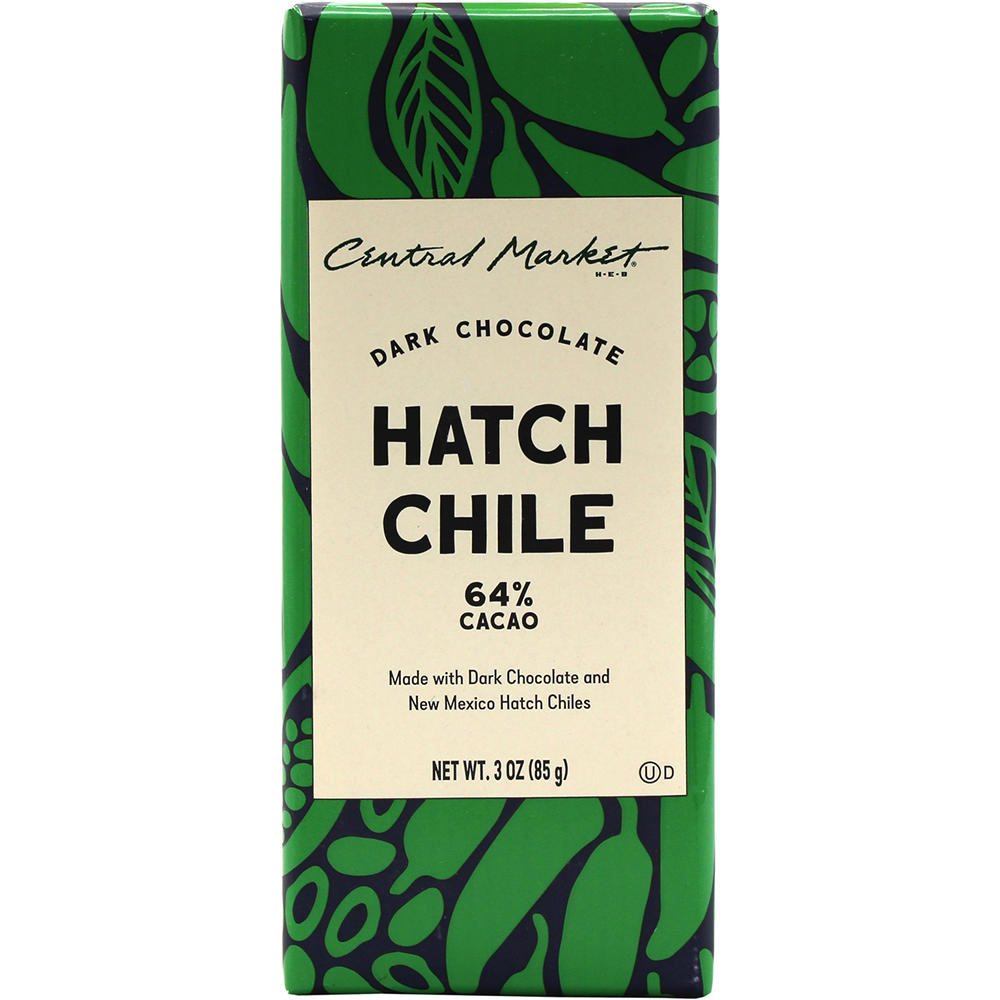 Central Market Hatch Chile Dark Chocolate Bar, 3 oz