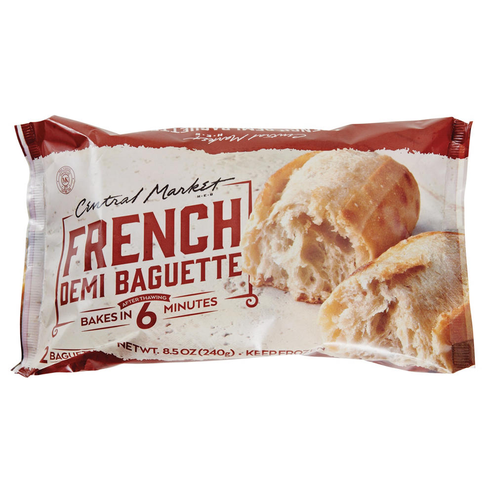 Central Market Frozen French Demi Baguette, 8.5 oz