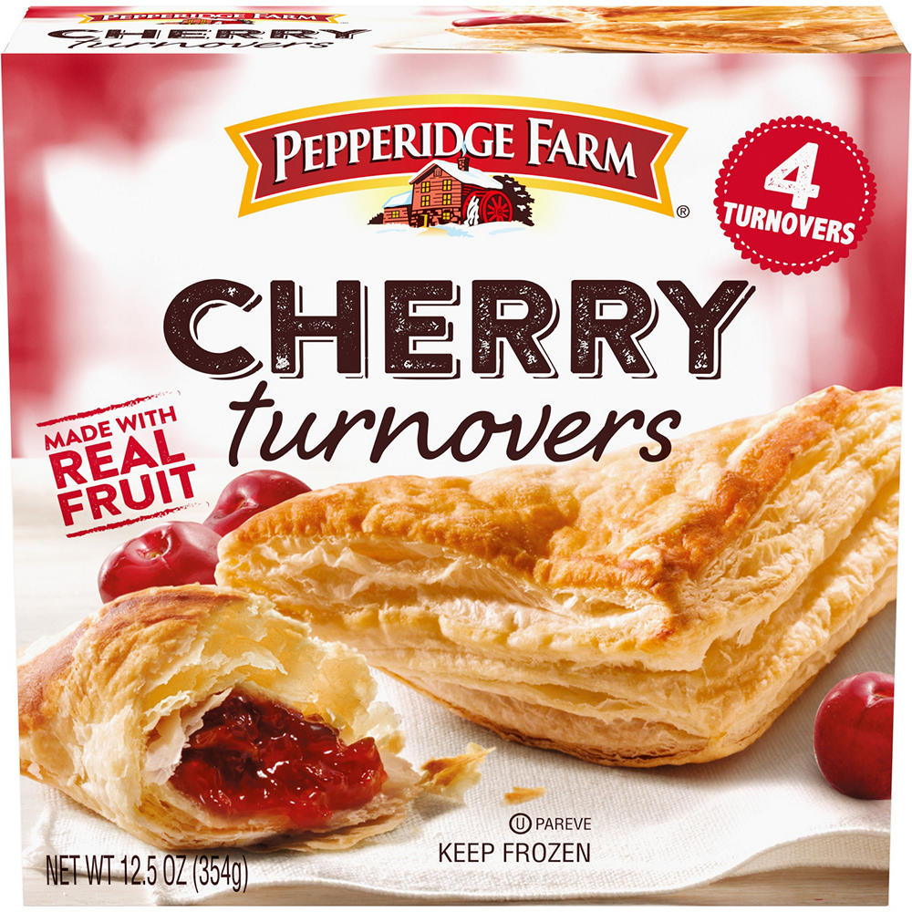 Pepperidge Farm Frozen Cherry Turnovers Pastries, 4 ct