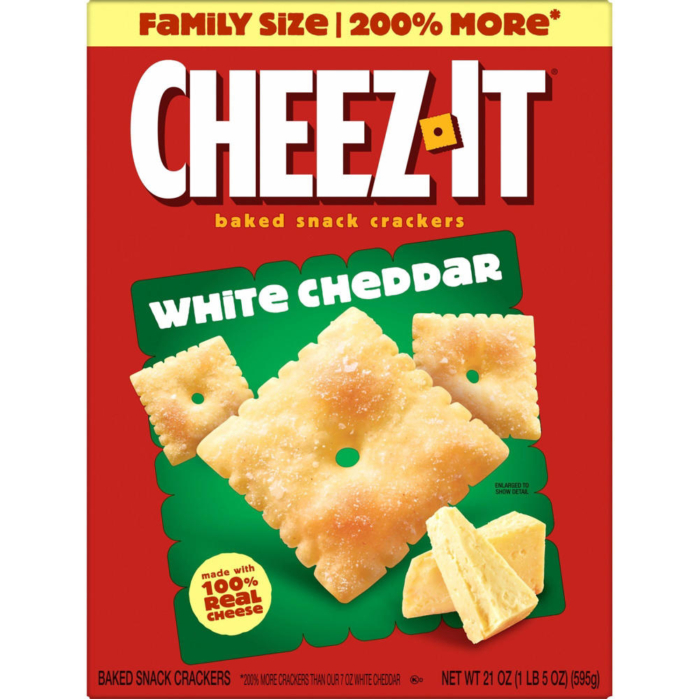 Cheez-It White Cheddar Cheese Crackers, 21 oz