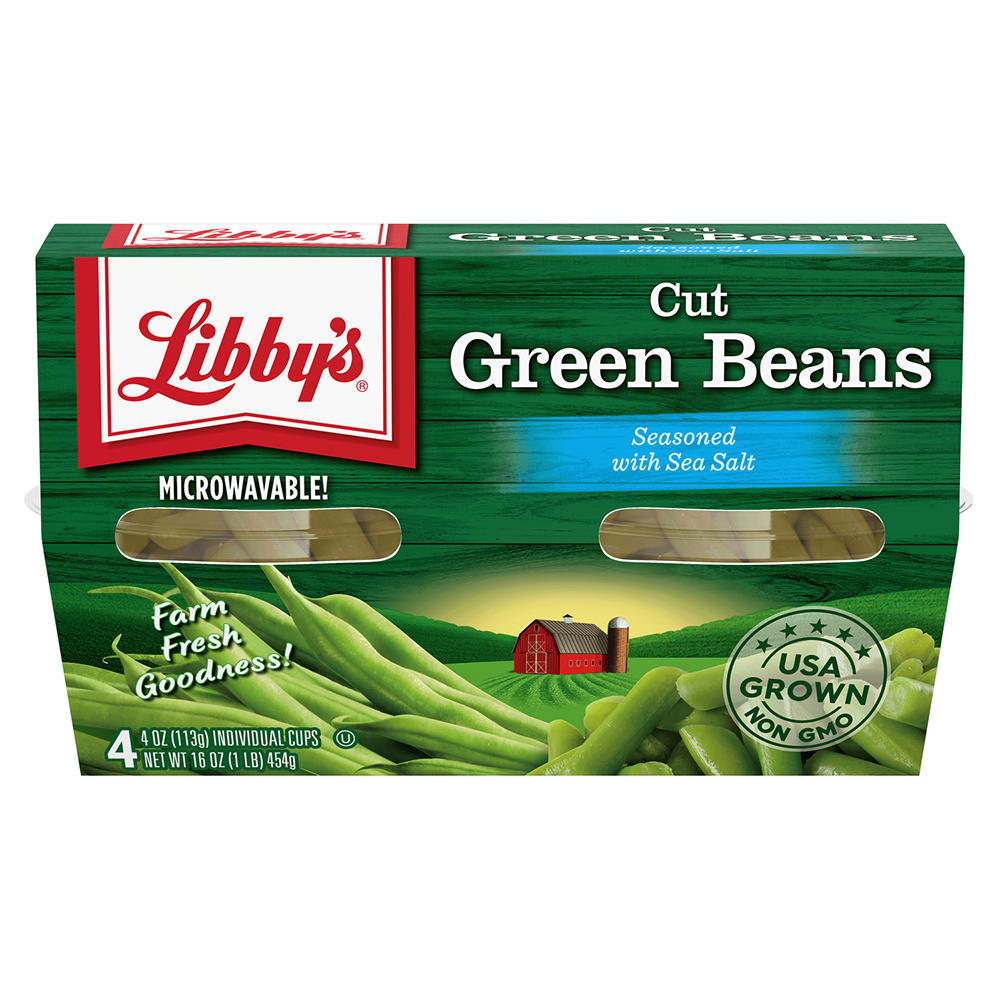 Libby's Cut Green Beans Cups, 4 oz