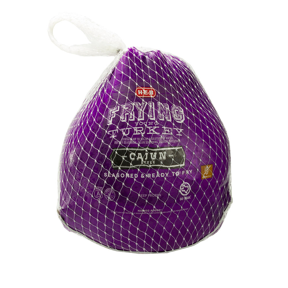 H-E-B Frozen Cajun-Style Whole Young Frying Turkey, Avg. 12.5 lbs