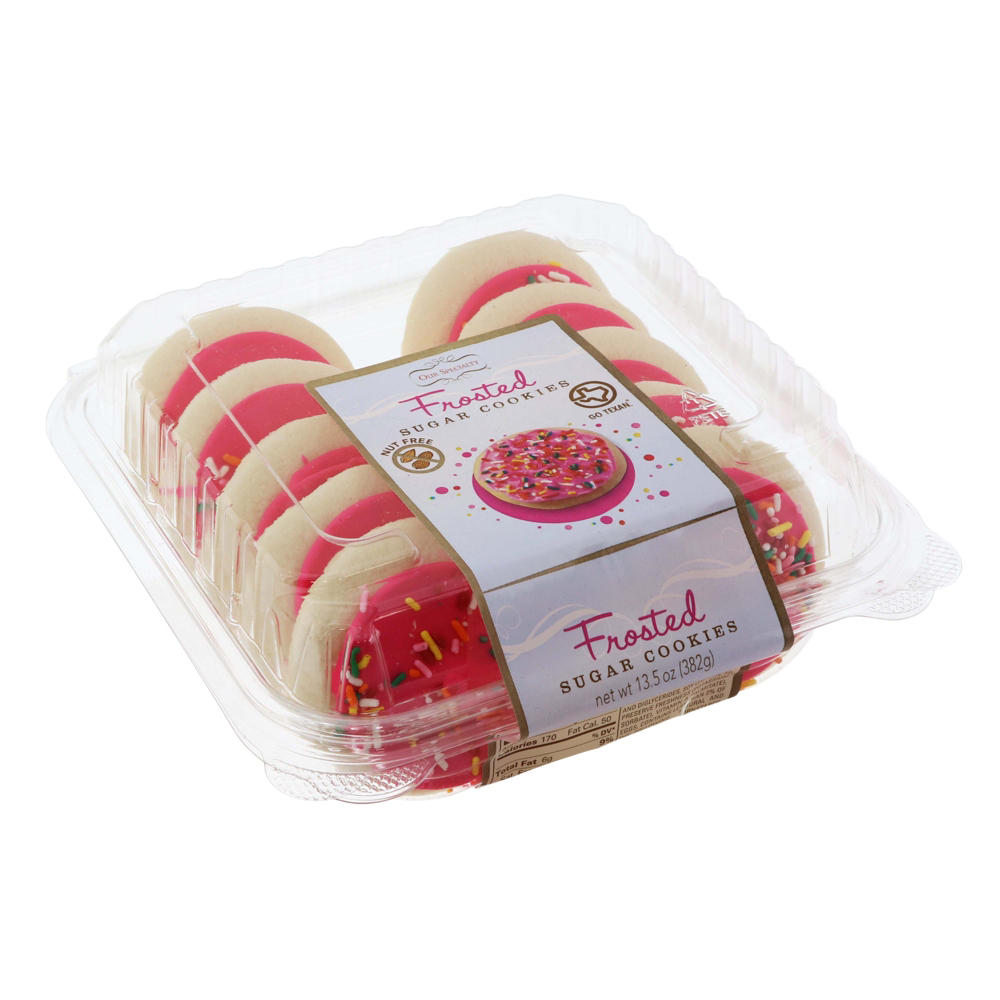 Our Specialty Pink Frosted Sugar Cookies, 10 ct