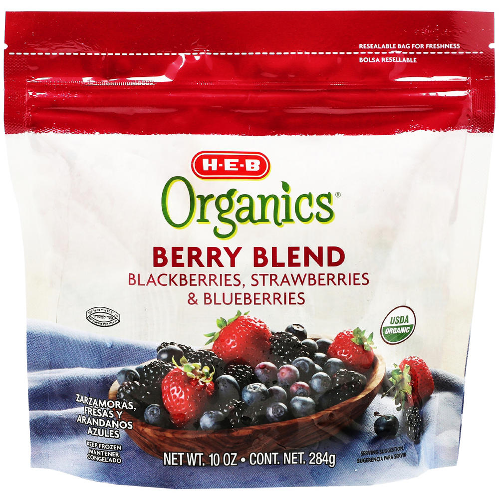 H-E-B Organics Frozen Berries Blend, 10 oz