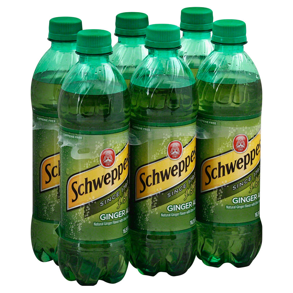 Schweppes Ginger Ale .5 L Bottles, 6 pk