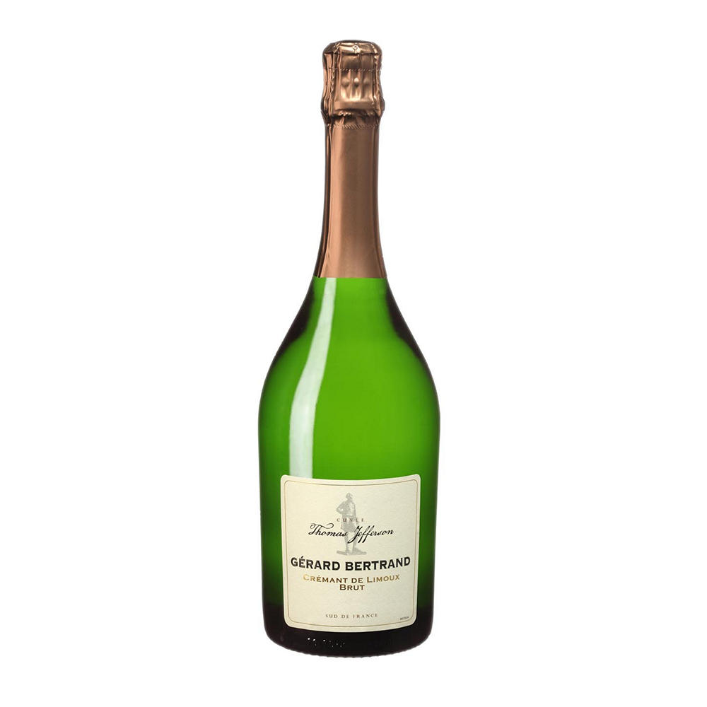 Gerard Bertrand Thomas Jefferson Cremant de Limoux Brut France Sparkling Wine, 750 mL