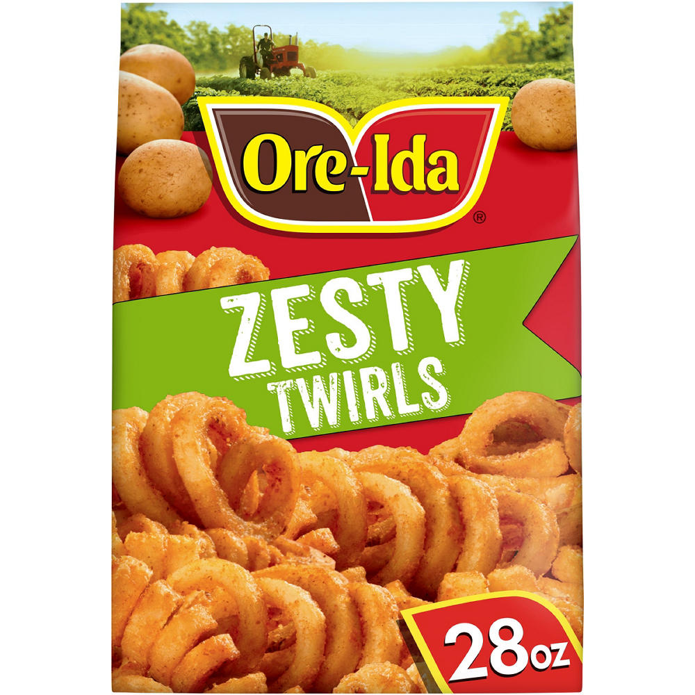 Ore-Ida Zesty Twirls Seasoned French Fries, 28 oz