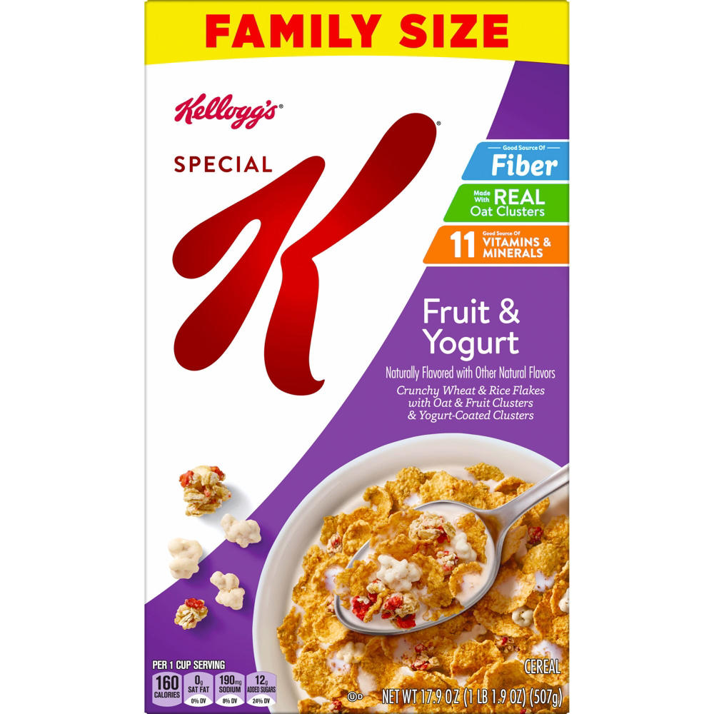 Kellogg's Special K Fruit and Yogurt Cold Breakfast Cereal, 19.1 oz