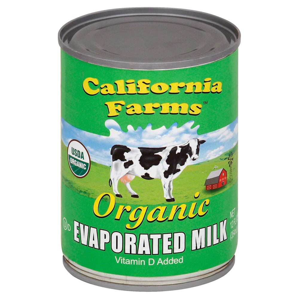 California Farms Organic Evaporated Milk, 12 oz