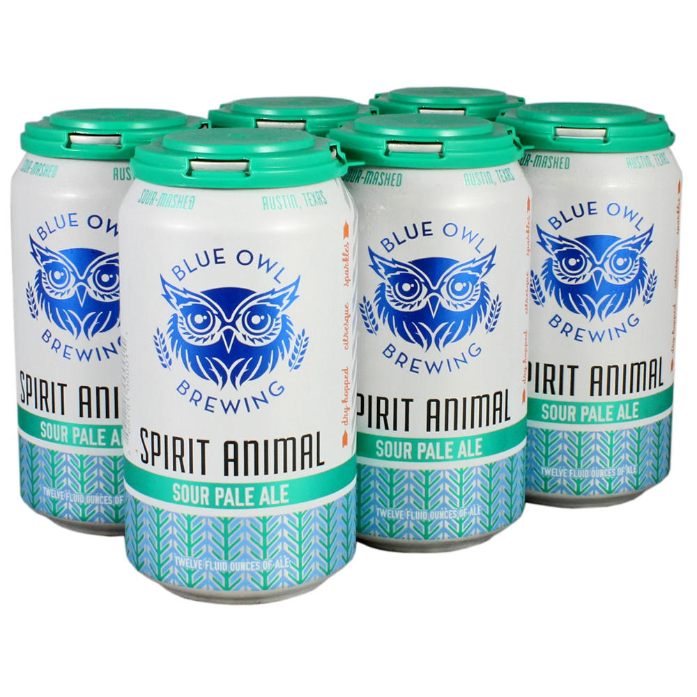 Blue Owl Brewing Spirit Animal Sour Pale Ale Craft Beer 6 pk Cans, 12 oz