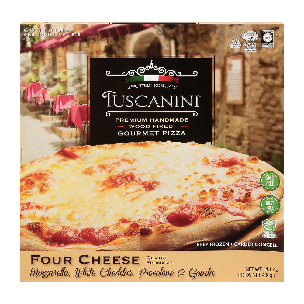 Tuscanini Kosher Four Cheese Gourmet Pizza, 14.1 oz