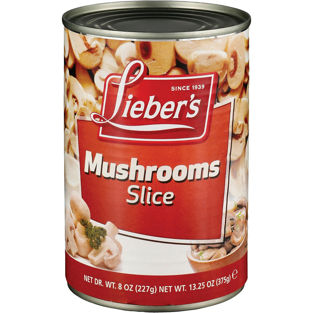 Lieber's Kosher Sliced Mushrooms, 8 oz