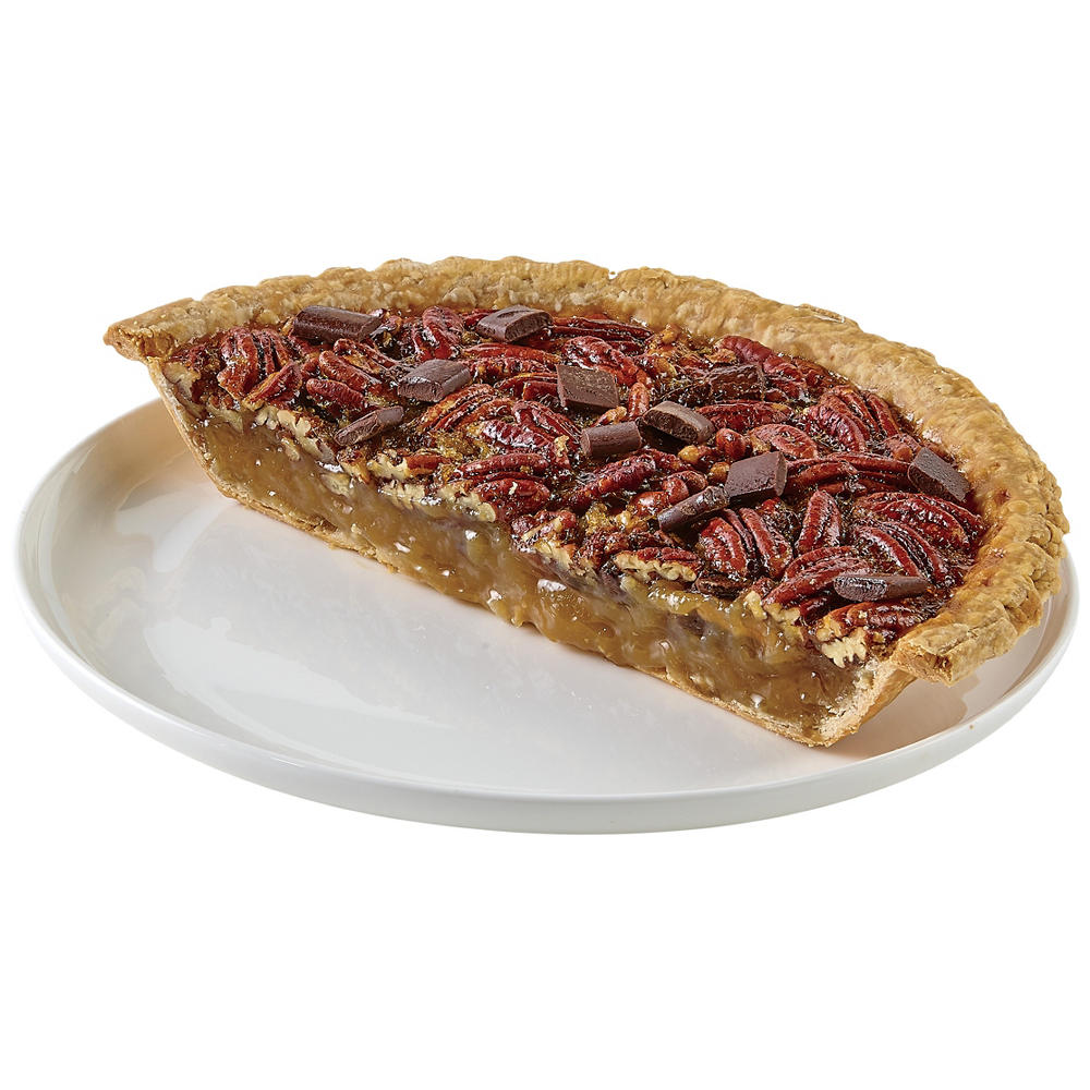 H-E-B Bakery Gourmet Half Chocolate Pecan Pie, 10 in
