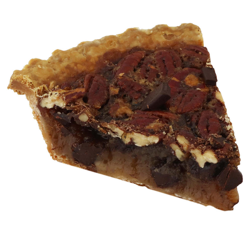 H-E-B 10 in Chocolate Pecan Pie, Slice