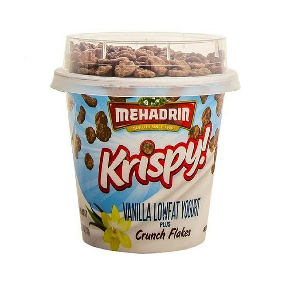 Mehadrin Vanilla Crunch Yogurt, 5.3 oz