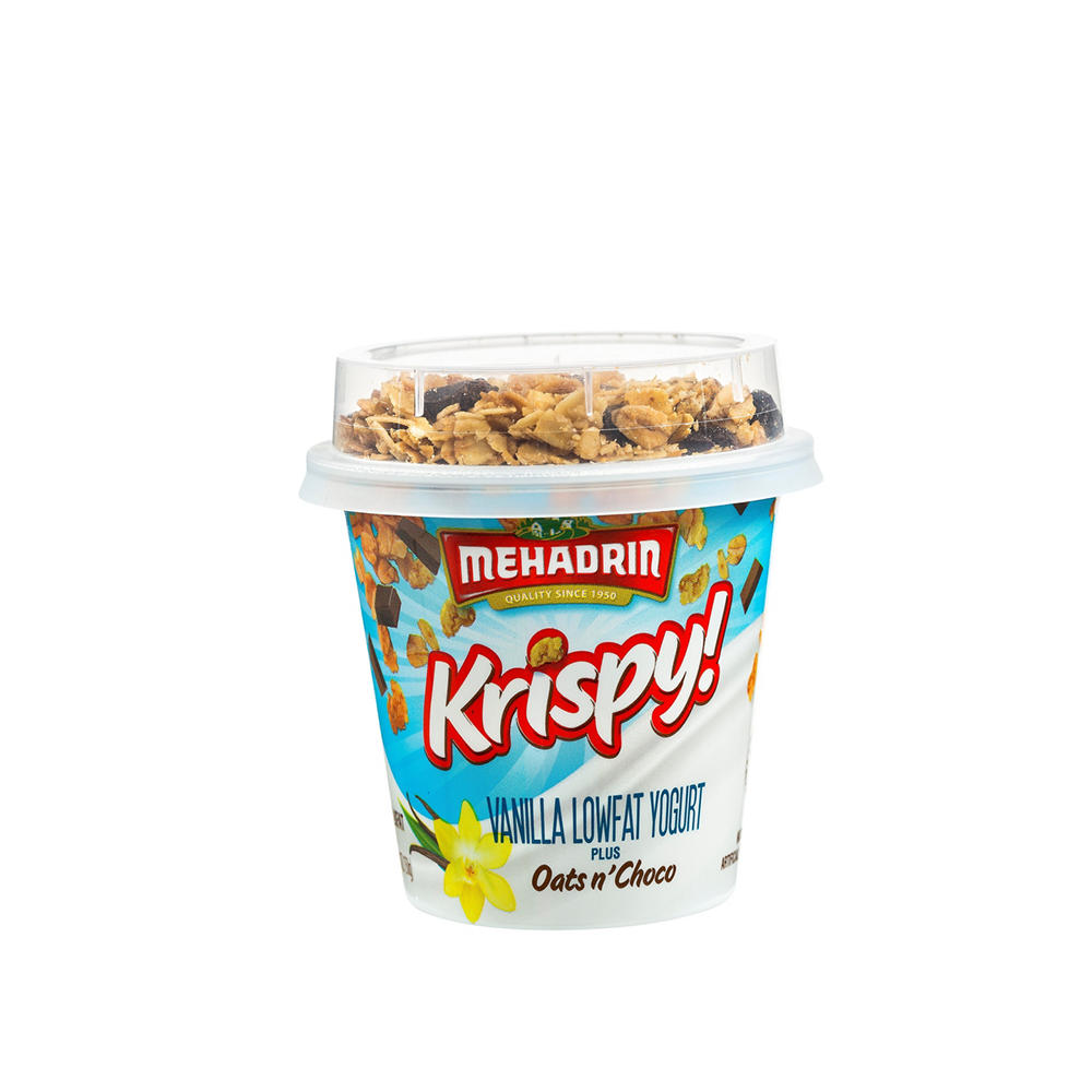 Mehadrin Chocolate and Oats Yogurt, 5.3 oz