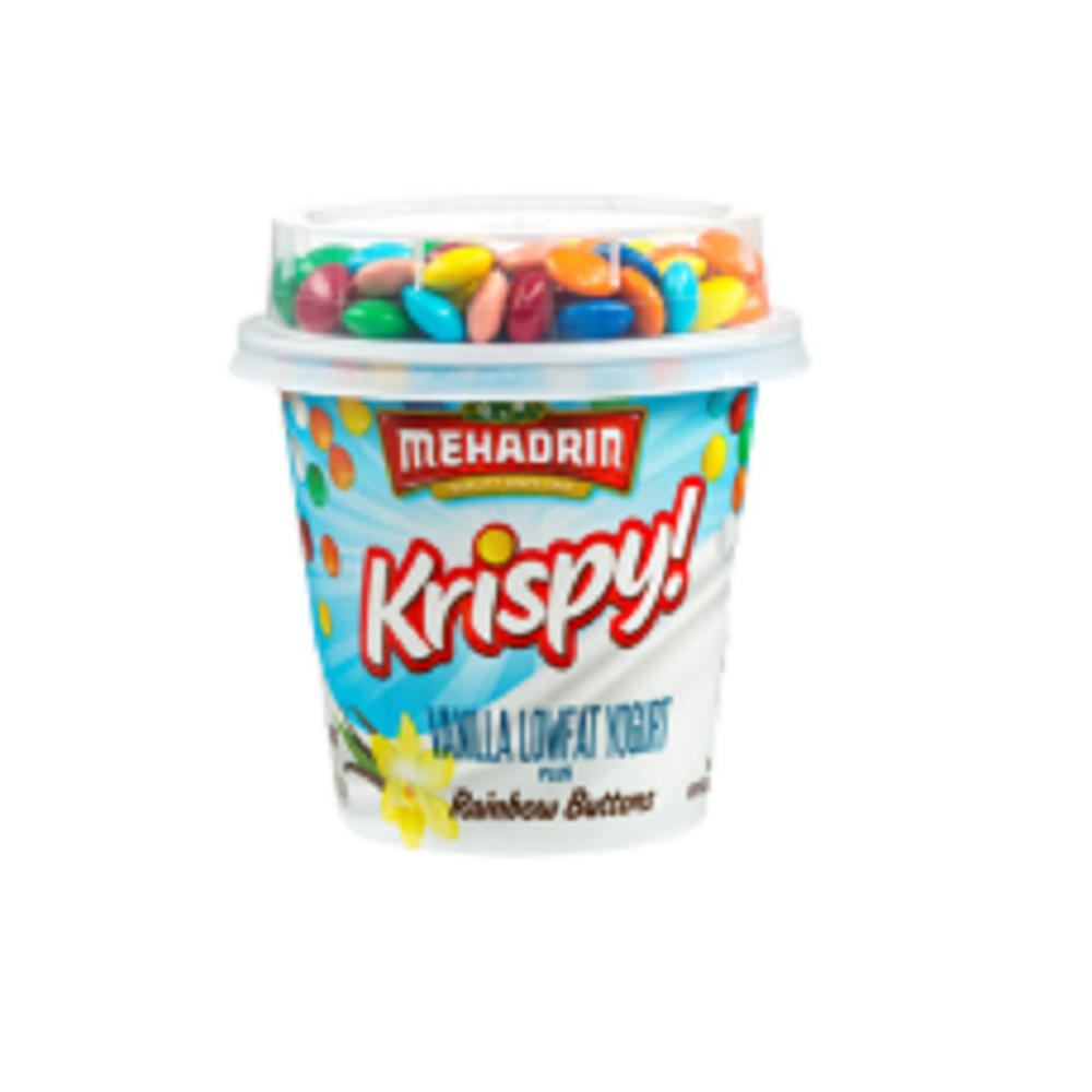 Mehadrin Vanilla Rainbow Yogurt, 5.3 oz