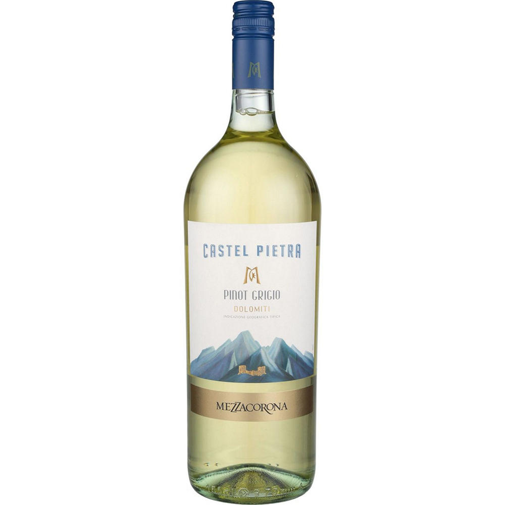 Mezzacorona Castel Pietra Pinot Grigio Italy White Wine, 1.5 L