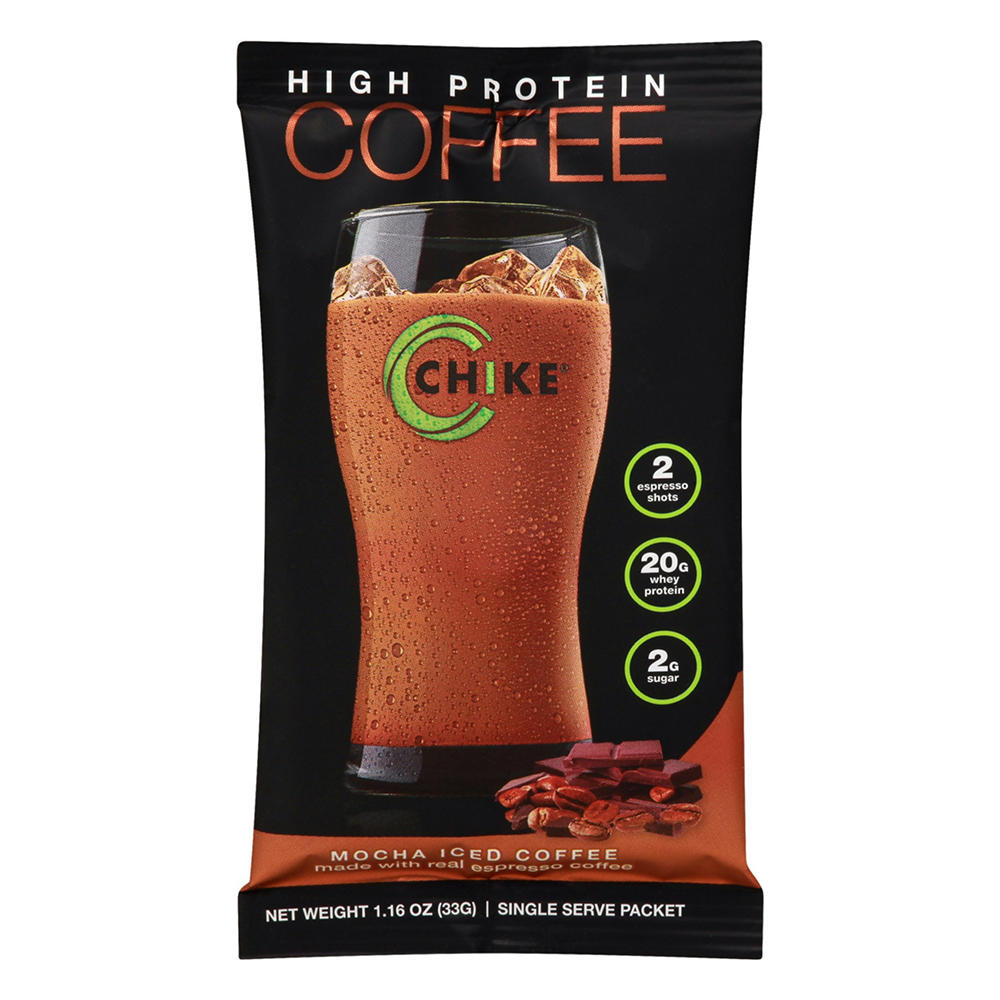 Chike 20g Whey Protein Iced Coffee Single Serve Packet - Mocha, 1.27 oz