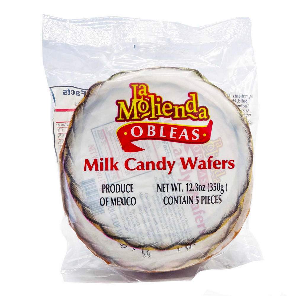 La Molienda Obleas, Milk Candy Wafers, 12.3 oz, 5 ct