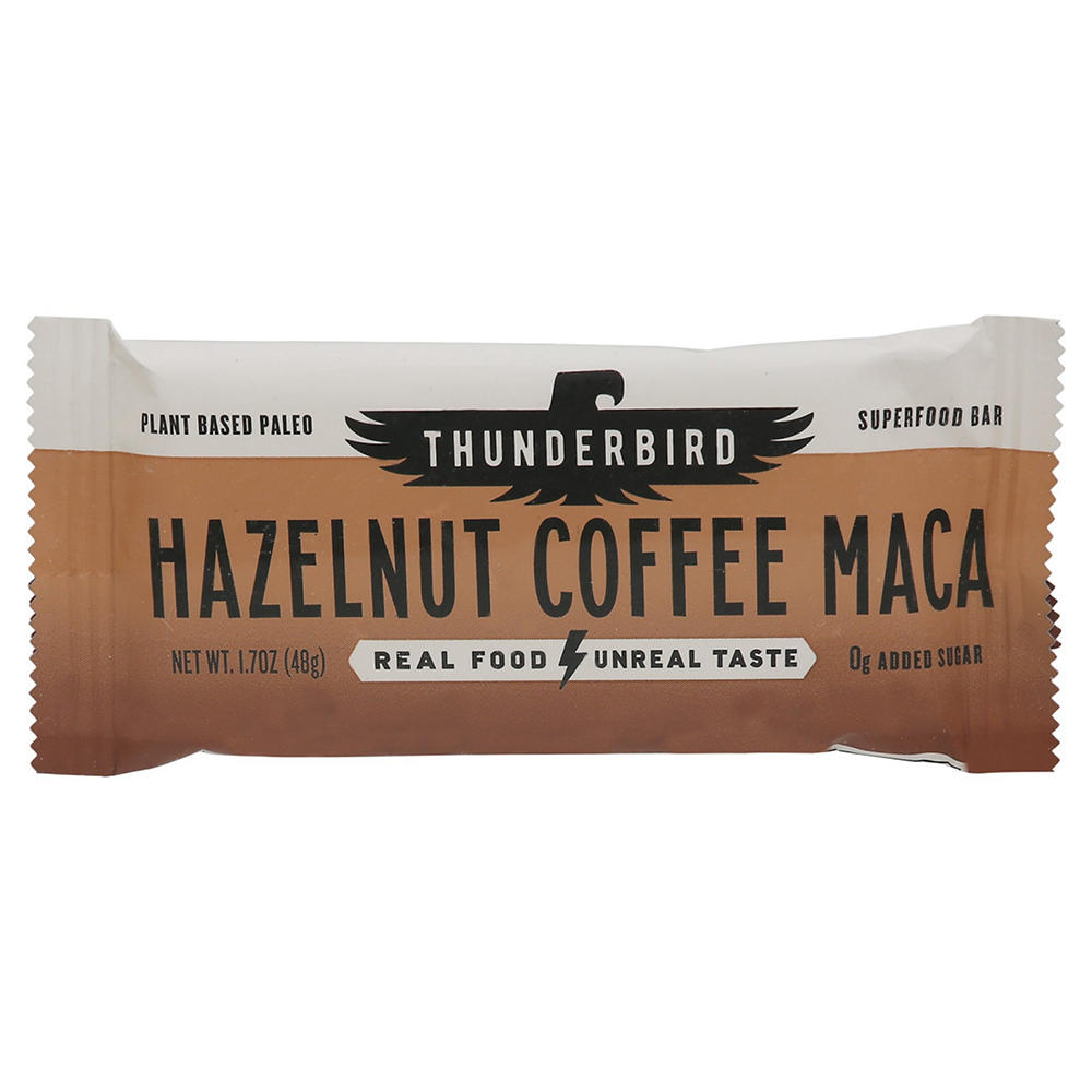 Thunderbird Hazelnut Coffee Maca Real Food Bar, 1.7 oz