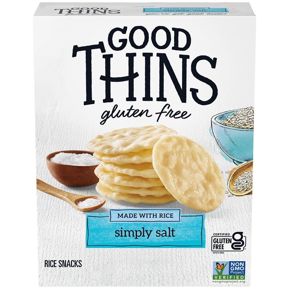 Good Thins Gluten Free Simply Salt Rice Snacks, 3.5 oz