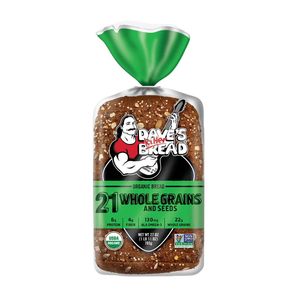 Dave's Killer Bread 21 Whole Grains & Seeds Organic Sliced Bread, 27 oz