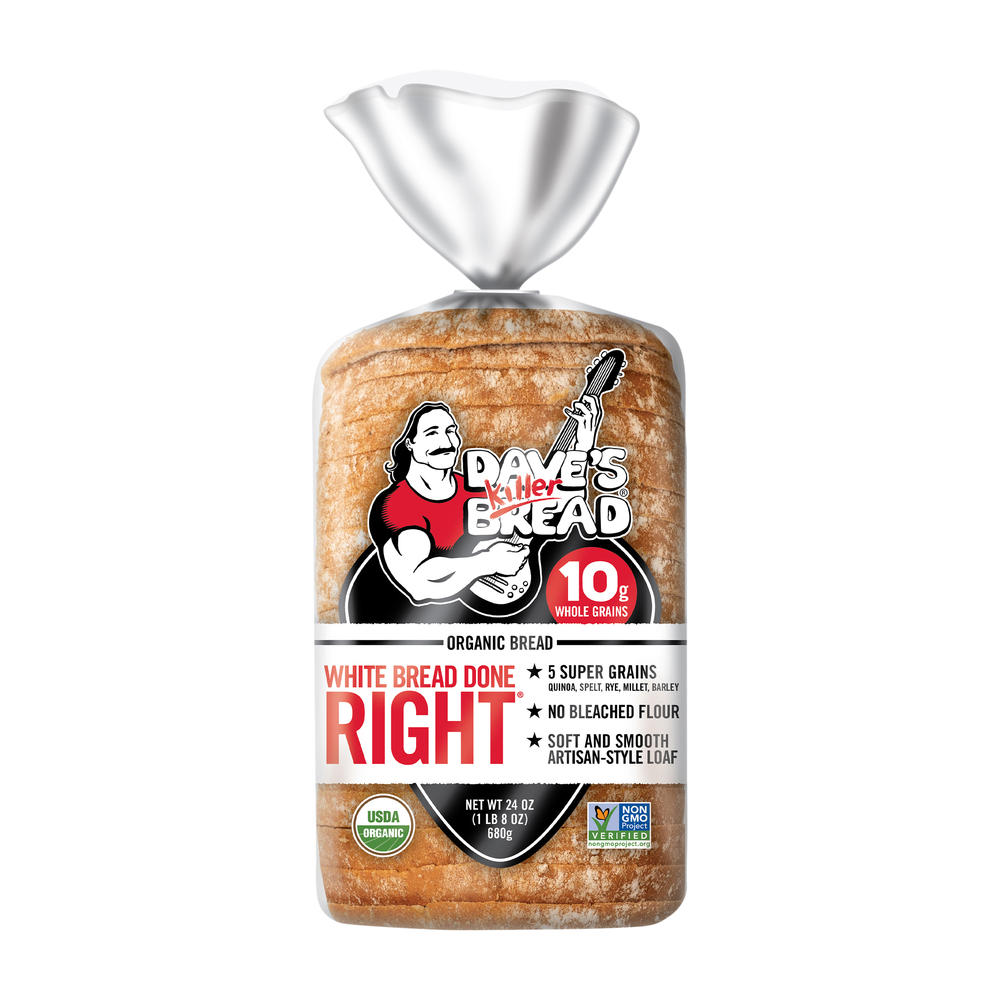 Dave's Killer Bread White Bread Done Right Organic Sliced Bread, 24 oz