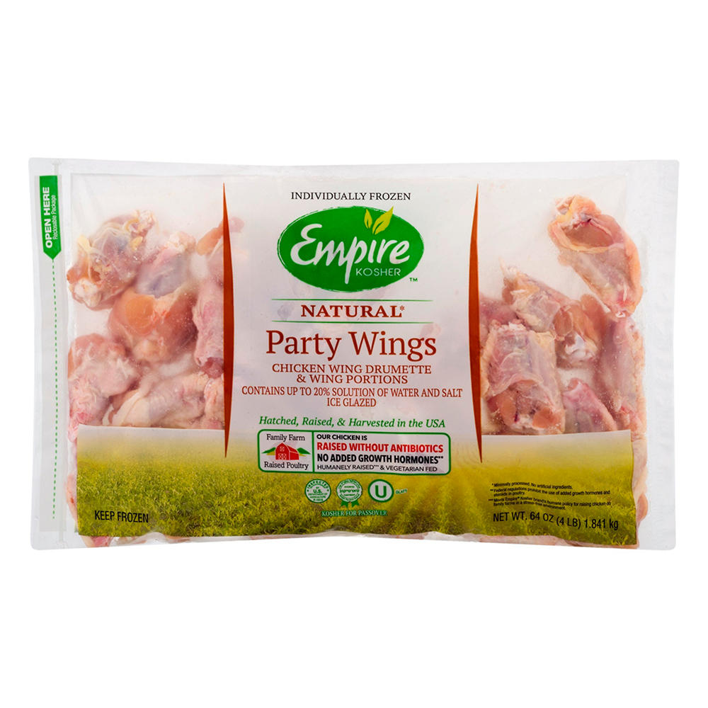 Empire Kosher Chicken Party Wings, 64 oz
