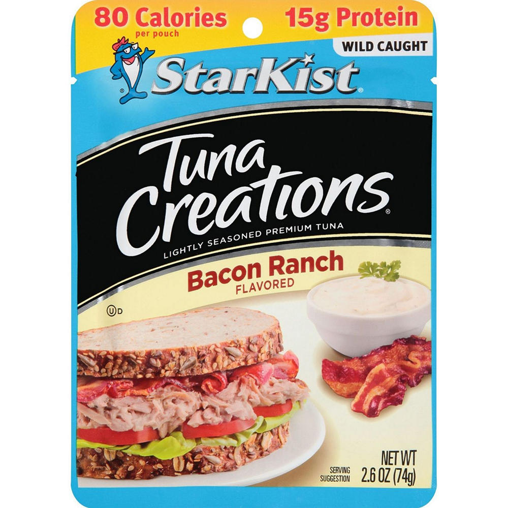 StarKist Tuna Creations Bacon Ranch Flavored Tuna Pouch, 2.6 oz