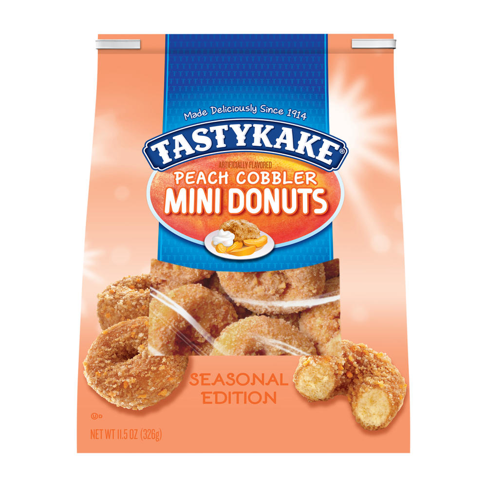 Tastykake Peach Cobbler Mini Donuts, 11.5 oz