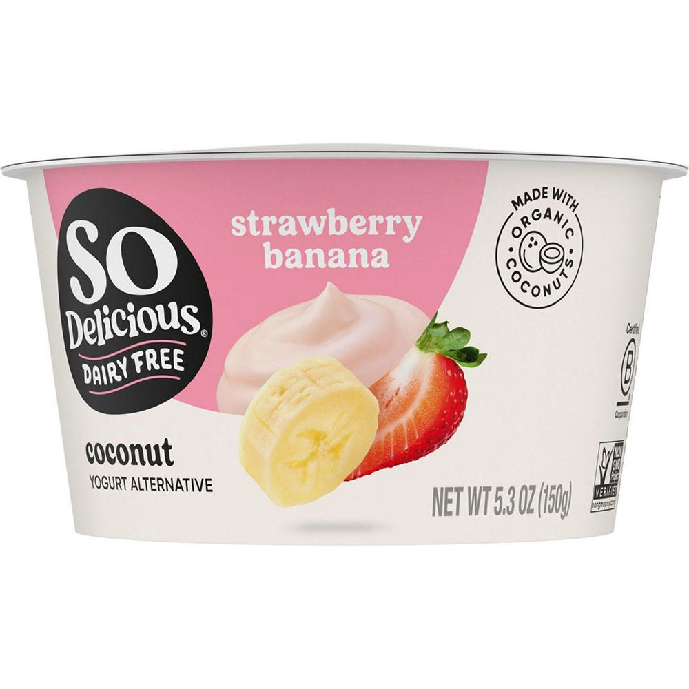 So Delicious Coconut Milk Yogurt Alternative - Strawberry Banana, 5.3 oz