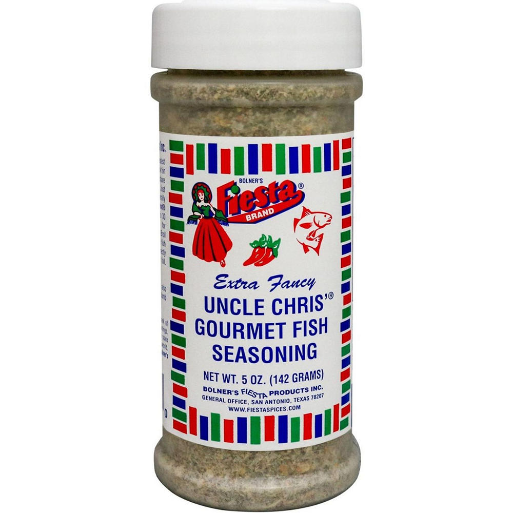 Bolner's Fiesta Uncle Chris Gourmet Fish Seasoning, 5 oz
